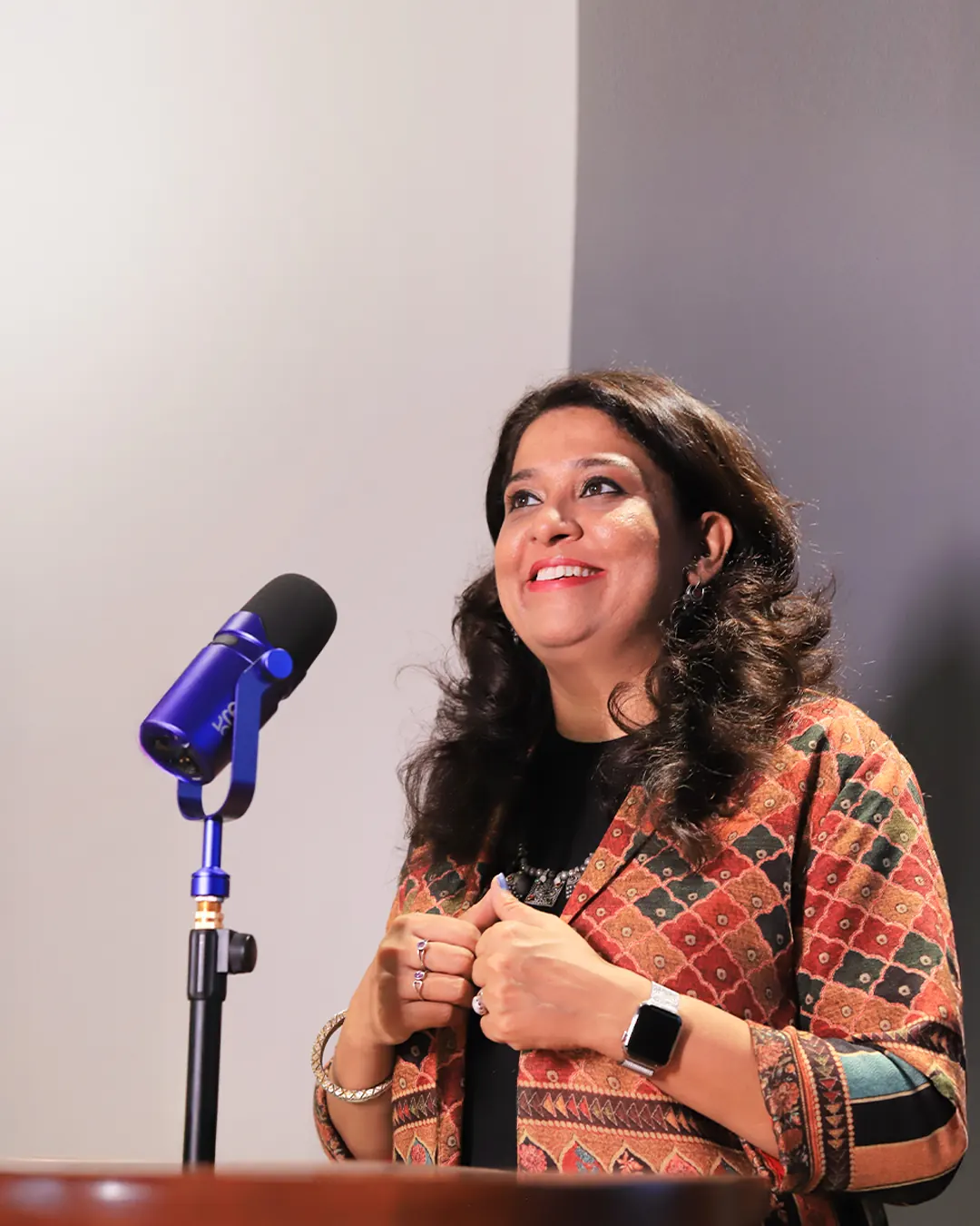 Meera leading a leadership session